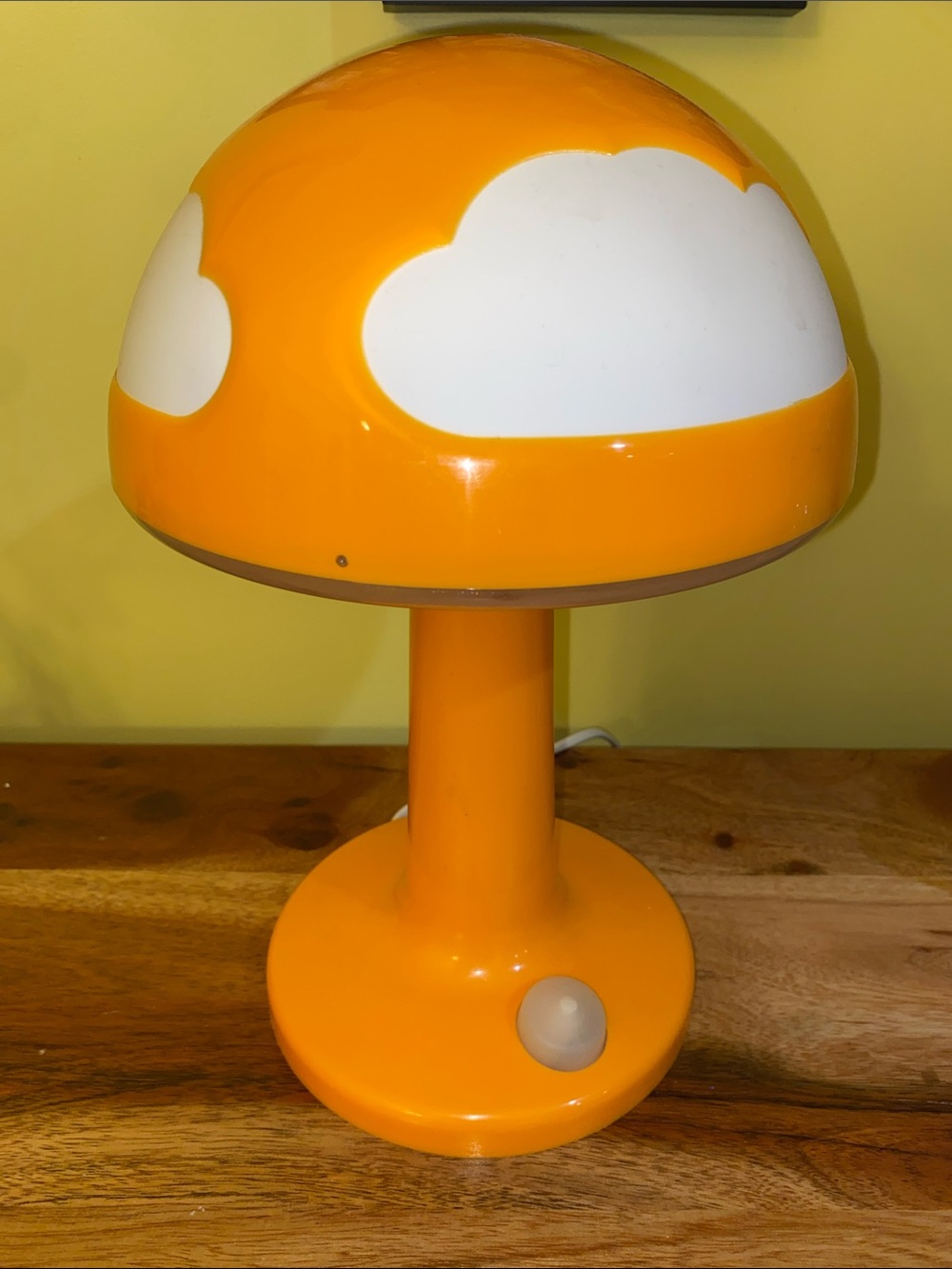 Vintage Ikea Skojig Table Lamp Orange Cloud Mushroom -Retired